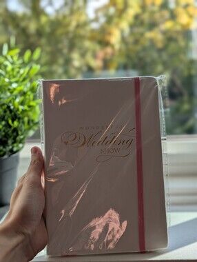NWT Wedding Show Pink Notebook with Elastic Band